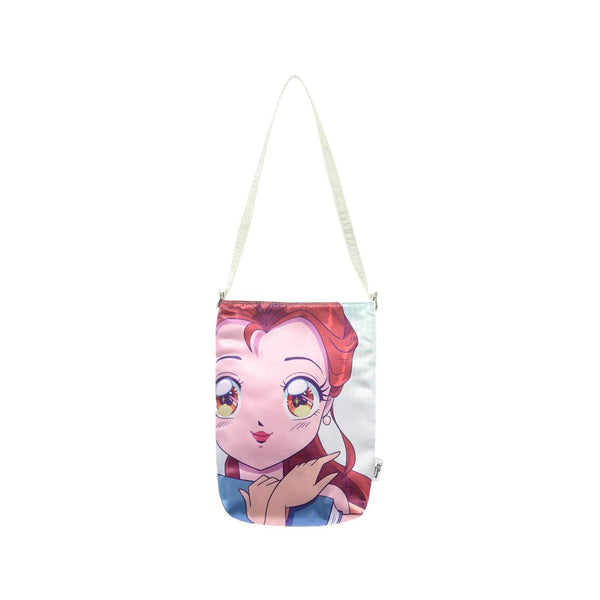 Sac bandoulière satin vert Belle DISNEY manga princesse