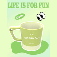 Tasse plastique verte 220ml Solid Color