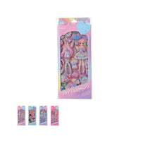 Autocollants 4 modèles assortis Pretty Girl Collection
