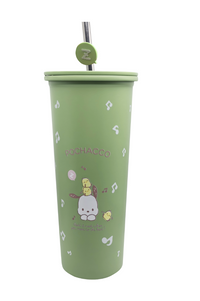 Gobelet métal avec paille 800ml Pochacco SANRIO