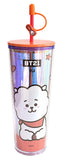 Gobelet plastique avec paille 800ml RJ BT21