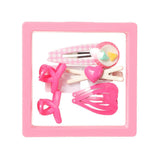 Boîte colorée avec assortiments de pinces à cheveux enfants Kid's