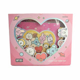 Set de papeterie rose BT21