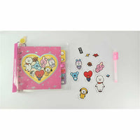 Set de papeterie rose BT21