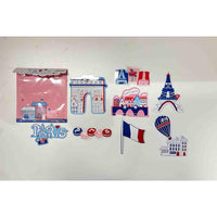 Autocollants Tour Eiffel 8pcs Paris Souvenir