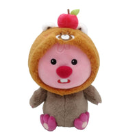 Peluche costume de Panda roux 25cm Zanmang Loopy