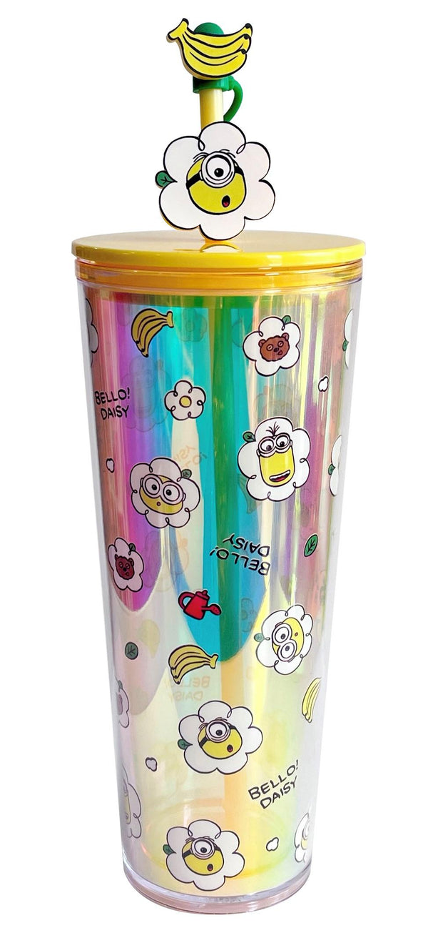 Bouteille plastique double 800ml jaune Daisy MINIONS