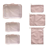 Organisateurs de voyage rose 6 pcs Travel Collection