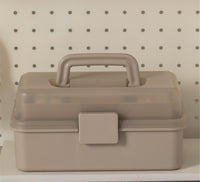 Boîte de rangement à outils pliable 3 niveaux kaki L Tool Series