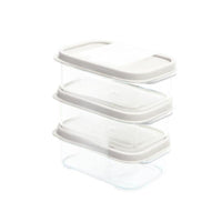 Ensemble de 3 récipients alimentaires unis beige 200 ml Solid Color Series