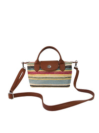Sac bandoulière à rabat Rainbow Woven Series