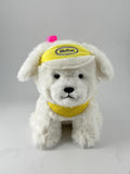 Peluche Maltese 23 cm en position assise Fluffy Puppy Series