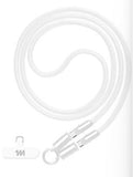 Cordon pour téléphone blc tressé bandoulière 1,2m Mini Ultra Series