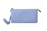 Portefeuille bleu double femme Textured Series