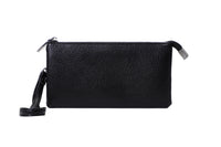 Portefeuille noir double femme Textured Series