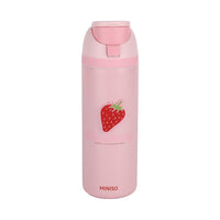 Bouteille acier inoxydable 702ml double paroi bouchon à clapet Strawberry Series