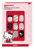 Faux ongles courts noirs Hello Kitty avec languettes adhésives Hello Kitty Series