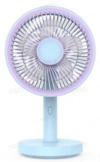 Ventilateur de bureau bleu violet 1800mAh Macaron Series