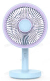 Ventilateur de bureau bleu violet 1800mAh Macaron Series