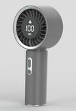 Ventilateur noir 1800mAh affichage numérique Macaron Series