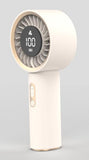 Ventilateur blanc 1800mAh affichage numérique Macaron Series
