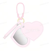 Miroir double face avec revetement imitation cuir Bloom & Glow Series