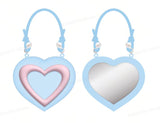 Miroir en forme de cœur avec cordon de suspension Bloom & Glow Series
