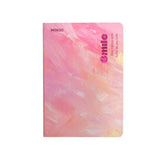 Carnet A5 rose 88 pages couverture rigide Pastel Series