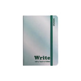 Carnet A6 vert 80 pages couverture rigide Glittery Series