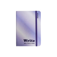 Carnet A6 violet 80 pages couverture rigide Glittery Series