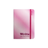 Carnet A6 rose 80 pages couverture rigide Glittery Series