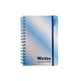 Carnet A5 bleu spirale 80 pages avec élastique Glittery Series