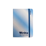 Carnet A6 bleu 80 pages couverture rigide Glittery Series