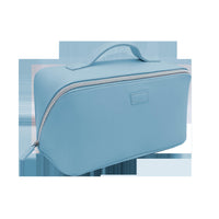 Trousse cosmétique bleue grande capacité avec poignée Macaron Series