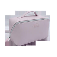 Trousse cosmétique rose grande capacité avec poignée Macaron Series
