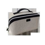 Trousse cosmétique noire grande capacité avec poignée Colorblock Series