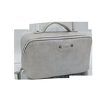 Trousse cosmétique beige grande capacité avec poignée Colorblock Series