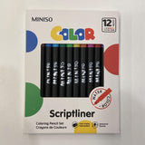 Set de stylos feutres fins design triangulaire x12 Polka Dot Series