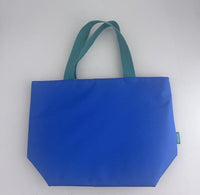 Lunch bag bleu à rayures trapèze Striped Series