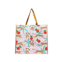 Sac shopping rectangulaire tissé grande taille Tigre Animal Series