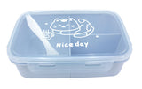 Boîte déjeuner rectangulaire bleue 1100ml Animal Series