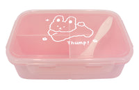 Boîte déjeuner rectangulaire rose 1100ml Animal Series