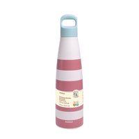 Bouteille isotherme beige rayée 500ml double paroi MINISO Colorful Series