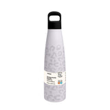 Bouteille isotherme motif léopard blanc 500ml double paroi MINISO Colorful Series