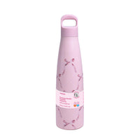 Bouteille isotherme ruban rose 500ml double paroi MINISO Colorful Series