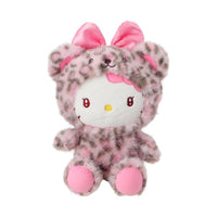 Peluche Hello Kitty assise 25cm imprimé léopard rose Hello Kitty Fragance Series