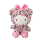 Peluche Hello Kitty assise 25cm imprimé léopard rose Hello Kitty Fragance Series