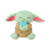 Peluche Grogu mangeant un macaron assis 25cm Star Wars Collection