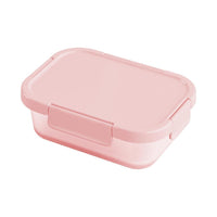 Boîte alimentaire rose 900ml avec clips Macaron Series