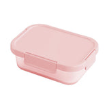Boîte alimentaire rose 900ml avec clips Macaron Series
